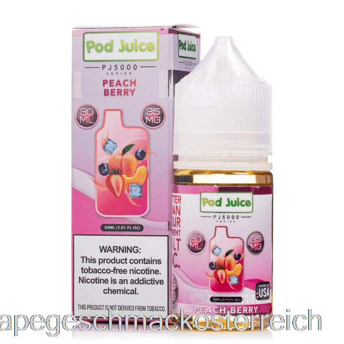 Pfirsichbeeren-Schotensaft PJ5000 – 30 Ml, 55 Mg Vape-Geschmack